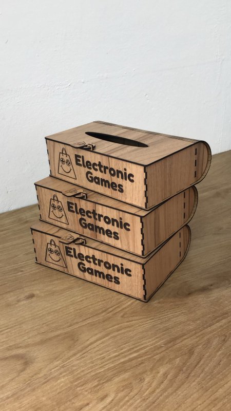 علبة محارم مكتبية خشب