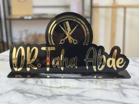 ستاند مكتب خشب و اكريلك